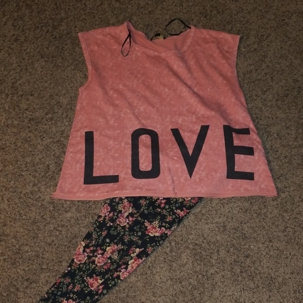 Legging 2 piece top and bottom